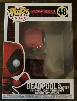 Funko Pop Marvel Rides: Deadpool On Scooter 48 Vinyl Figure