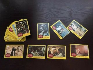 Vintage 1977 Topps Star Wars 3rd Series 3 Complete 66 Yellow Trading Card Set Nm
