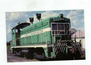 Vintage Railroad Train Post Card " The Big Tomahawk " In Wisconsin Ca.  1980