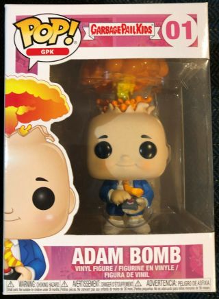 Funko Pop Garbage Pail Kids Adam Bomb 01,  Box Damage