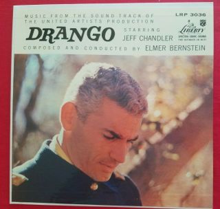 Rare Vintage Nm Lp Movie Ost Elmer Bernstein " Drango " Liberty Records Lrp 3036
