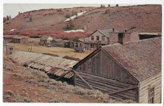 Vintage Postcard Of The Wyoming Ghost Town South Pass City In Wyoming
