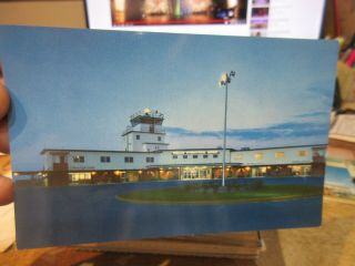 Vintage Old Postcard Florida Pinellas Airport Saint Petersburg Clearwater Beach