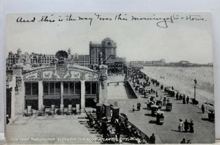 Jersey Nj Atlantic City Marlborough Blenheim Sun Roof Postcard Old Vintage