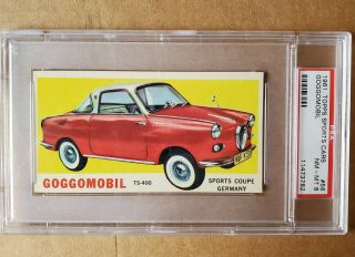 1961 Topps Sports Cars Card 56 Goggomobil Ts - 400 Psa Nm - Mt 8