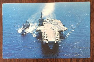 Vintage Postcard Uss Kitty Hawk,  U.  S.  Navy Un - Posted