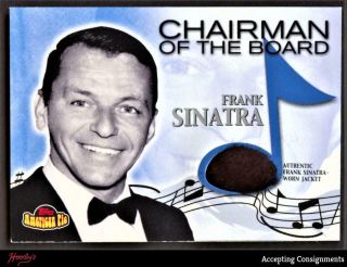 2001 Topps American Pie Relics Papm1 Frank Sinatra Worn Jacket Relic