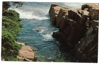 Vtg Post Card - Typical Maine Coastal Scene Acadia Nat 