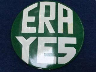Rare,  Large 1970s Equal Rights Amendment Button - 3” In Diameter
