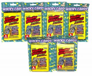 Topps Wacky Packages 4 Pack Blister Packs 6 Blisters (24 Packs)
