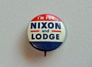 Vintage Political Pinback Button 1960 