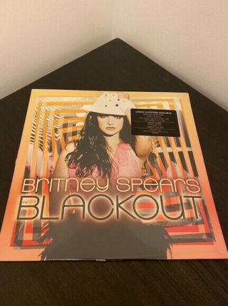 Britney Spears " Blackout " Uo Clear Vinyl & W/ Femme Fatale Poster