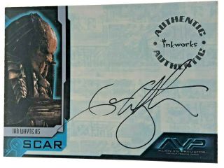 Alien Vs Predator Avp Inkworks Autograph Card - A6 Ian Whyte As Scar