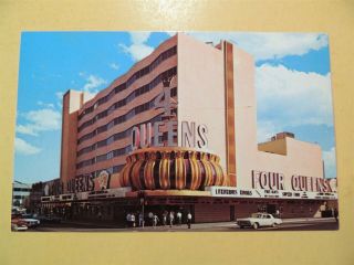 Four Queens Casino Hotel Las Vegas Nevada Vintage Postcard