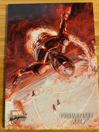 Marvel Masterpieces 2020 Preliminary Art Iron Man