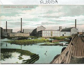 Vintage Postcard Fall River Massachusetts Durfee Mills 19_0015a