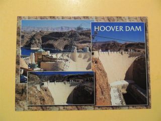 Hoover Dam Boulder City Nevada Vintage Postcard Aerial Views
