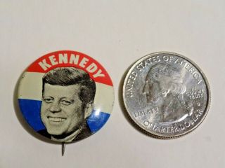 John Kennedy For President 1960 Campaign Button Pin,