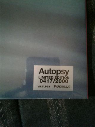 Autopsy SEALED2011Acts Of The Unspeakable Yellow Lp Pungent Stench Nihilist 3