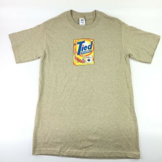 Wacky Packages Tan T - Shirt Topps Officially Licensed Tied Detergent Mens Sm