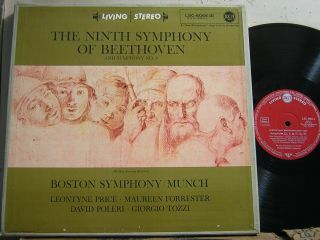 Rca Lsc - 6066 Munch Beethoven Symphonies 9 & 8 2lp German 1959 Nm