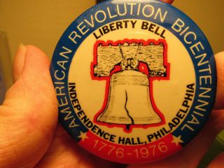 Vintage American Revolution Bicentennial - 1976 - 2.  25 " Button Pin Back