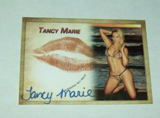 2019 Collectors Expo Model Tancy Marie Autographed Kiss Card