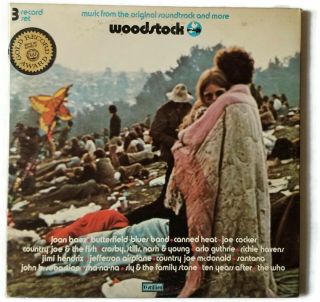Woodstock 3 Lp Gatefold Set Nm Cotillion 1970 Monarch Pressing