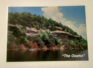 Vintage Postcard Beaver Lake In The Arkansas Ozarks