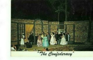 Vintage Postcard " The Confederacy " By Paul Green Amphitheatre Virginia Beach Va