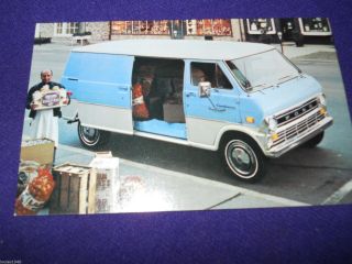 1974 Ford Econoline Van Dealer Promotional Postcard Vintage Fomoco Nos