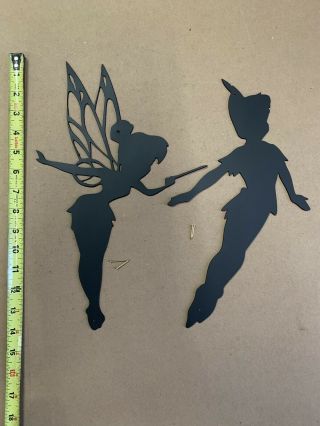 Disney Peter Pan Tinkerbell Silhouette Metal Wall Art