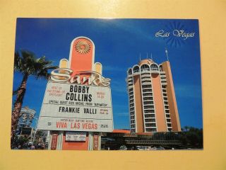 Sands Casino Hotel Las Vegas Nevada Vintage Postcard Frankie Valli On Marquee