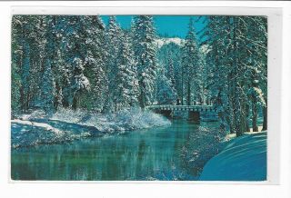 Vtg Post Card Donner Summit Area In The High Sierras - Winter Snow - California
