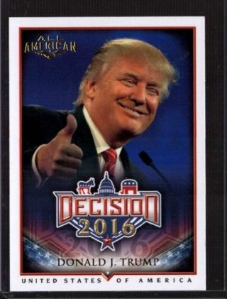 Donald Trump All American 2016 Benchwarmer Decision