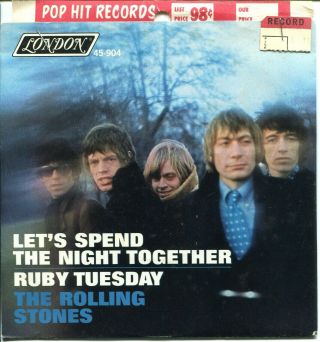 Rolling Stones Lets Spend The Night Together / Ruby Tuesday Unplayed Ct4018