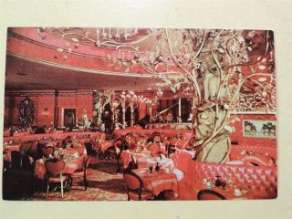 Madonna Inn Hotel San Luis Obispo Vintage Postcard Gold Rush Dining Room