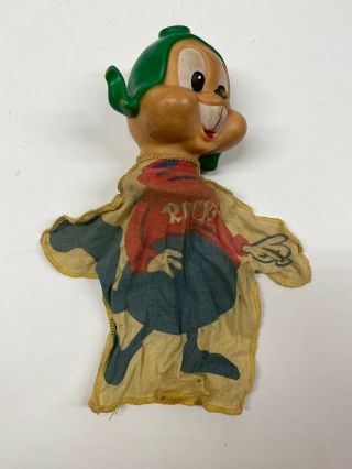 Vintage 1960 Ideal Jay Ward’s Rocky The Flying Squirrel Hand Puppet