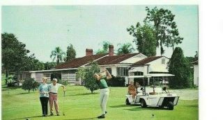 Vintage Postcard Green Valley Golf And Country Club Groveland Florida