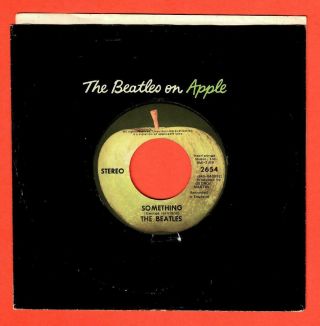 The Beatles Us 45 Apple 2654 Something / Come Together " All Rights "