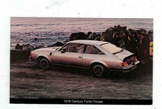 Vintage Automobile Car Post Card 1979 Buick Century Turbo Coupe
