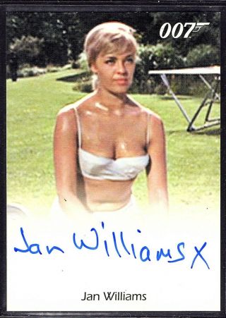 2012 James Bond 50th Anniv.  Jan Williams Full Bleed Auto - From Russia With Love