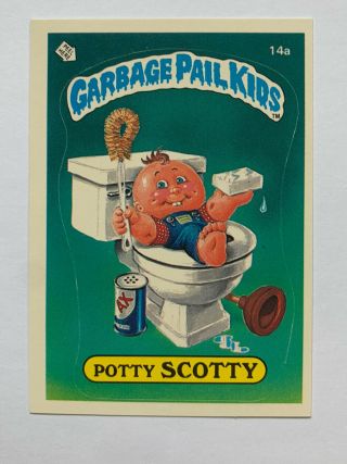 1985 Garbage Pail Kids 1st Series 1 - Potty Scotty 14a