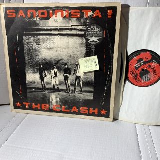 The Clash Sandinista Columbia Uk Press Fsln 1 A4 Vg (,) /vg (,) Sw 3 Record Lp