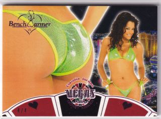 Claudia Jordan 4/4 2020 Benchwarmer Vegas Butt Card