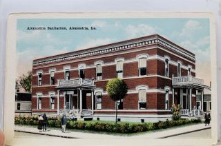 Louisiana La Alexandria Sanitarium Postcard Old Vintage Card View Standard Post