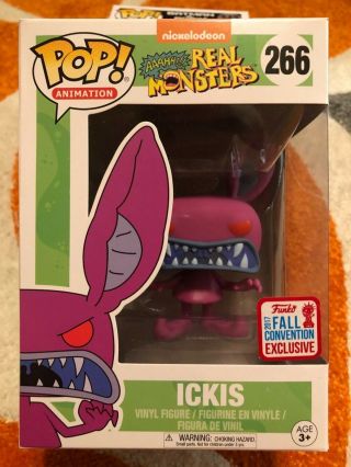 Funko Pop Nickelodeon Real Monsters 266 Ickis 2017 Fall Convention Exclusive