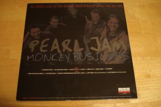 Pearl Jam Monkey Business Live At The Monkey Wrench 1998 Blue Marble Vinyl LP 2