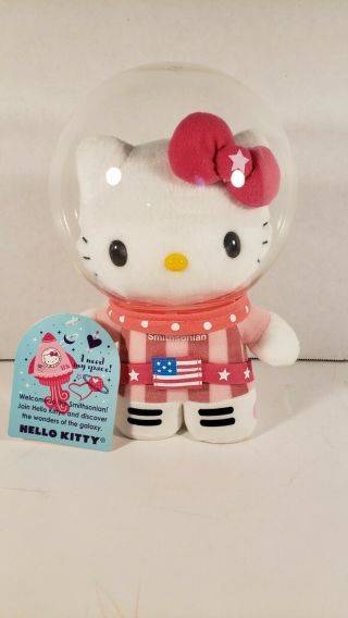 Hello Kitty Astronaut Plush With Helmet Nasa Stuffed Animal Doll Toy Collectible