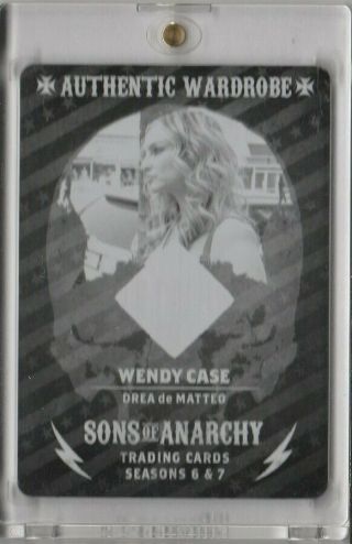 Sons Of Anarchy Seasons 6 & 7 Black Printing Plate Drea De Matteo - Wendy Case
